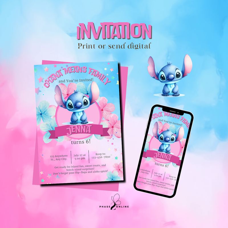 Stitch Birthday Party Package