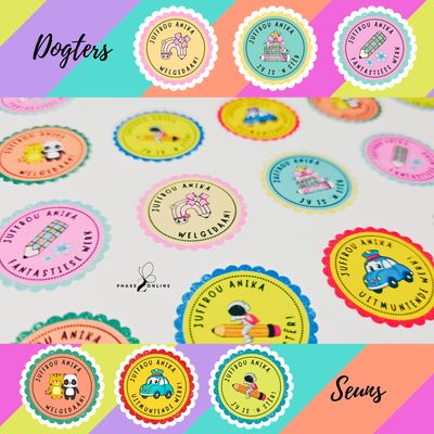 Persoonlike Juffrou Plakkers | Personalised Teacher Stickers