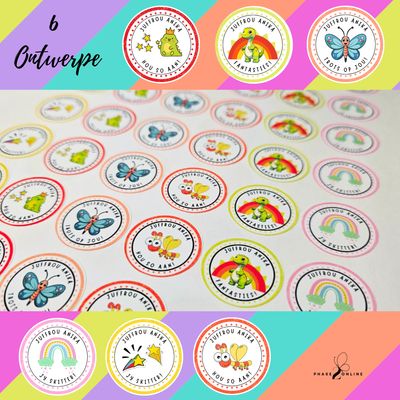 Persoonlike Juffrou Plakkers | Personalised Teacher Stickers 2