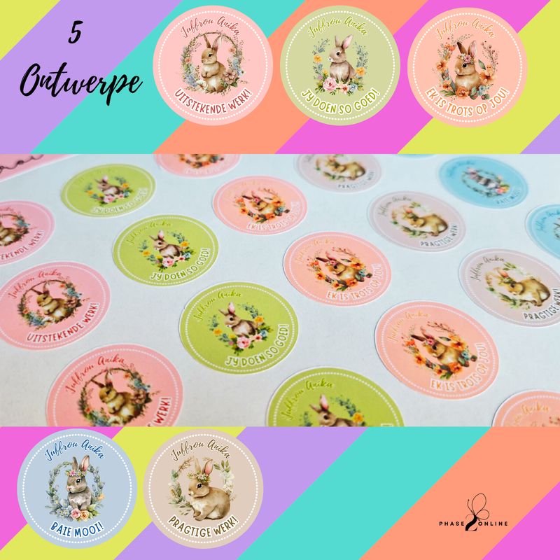 Persoonlike Juffrou Plakkers | Personalised Teacher Stickers 3