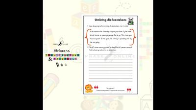 Aanspreekvorme en Leestekens Werkboek