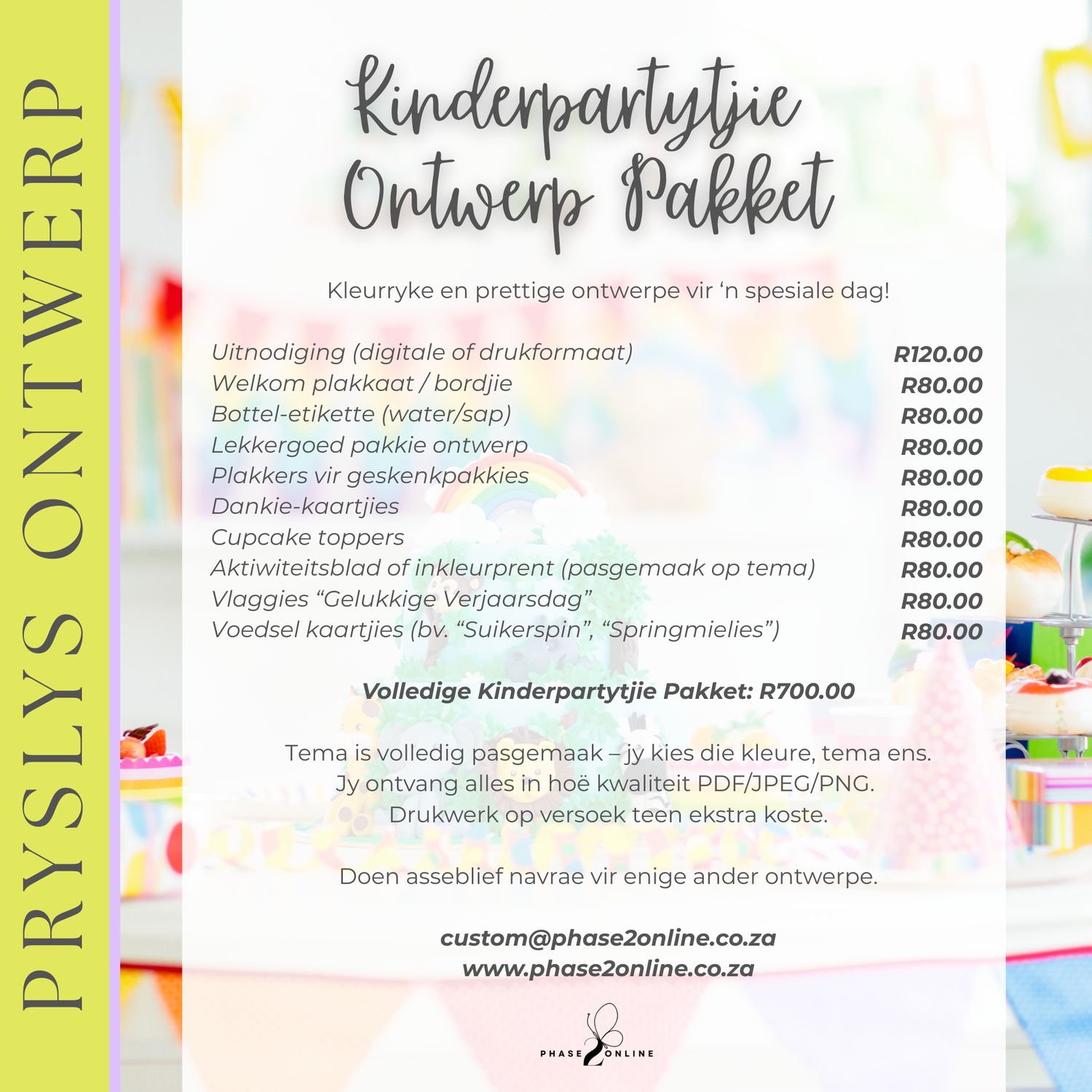 Custom - Kinderpartytjie Ontwerpe