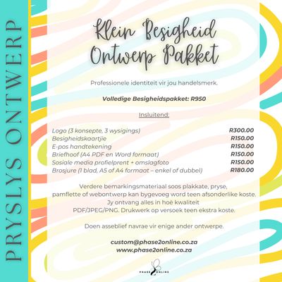 Custom - Besigheid Identiteit Ontwerpe