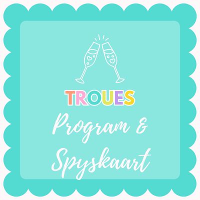 Program &amp; Spyskaart