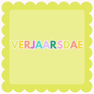Verjaarsdae