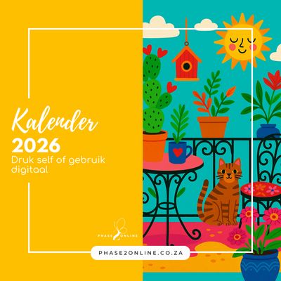 2026 Kleurvolle Jaarbeplanner Kalender