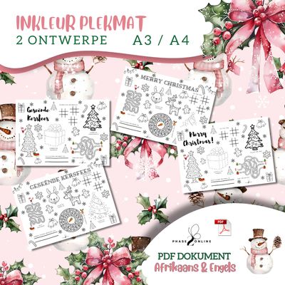 Kersfees Speelmatte vir Kinders