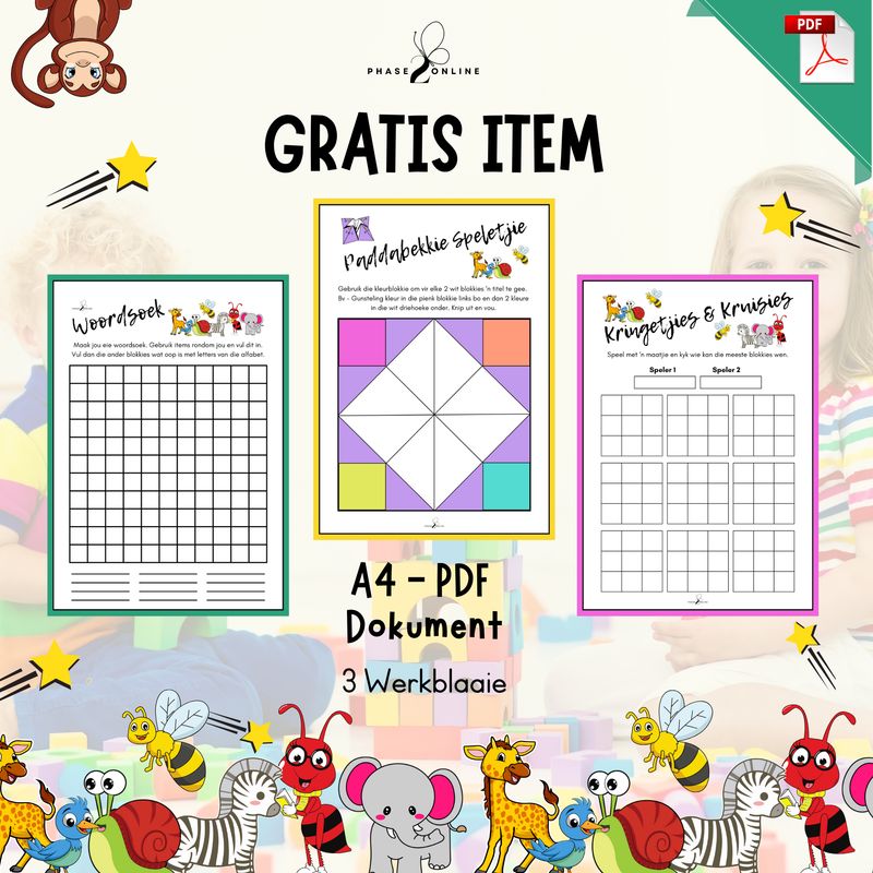 3 Werkblaaie Gratis Pret