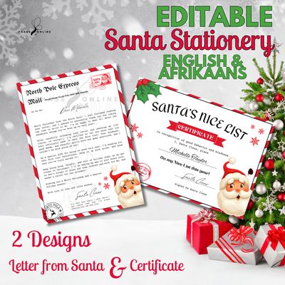 Letter FROM Santa - Brief VAN Kersvader