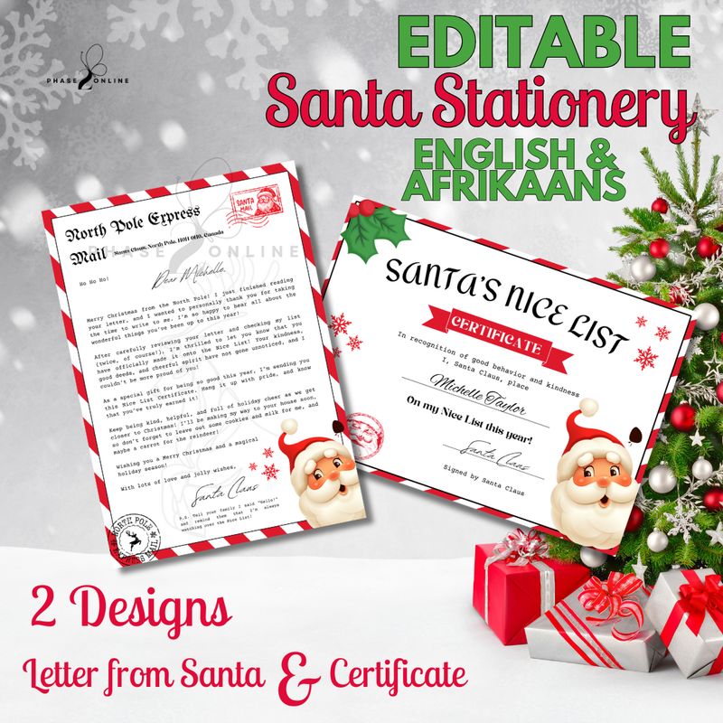 Letter FROM Santa - Brief VAN Kersvader