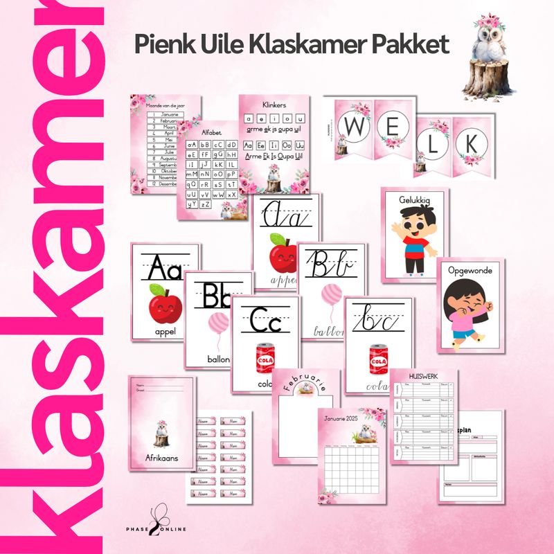 Pienk Uile KLASKAMER PAKKET