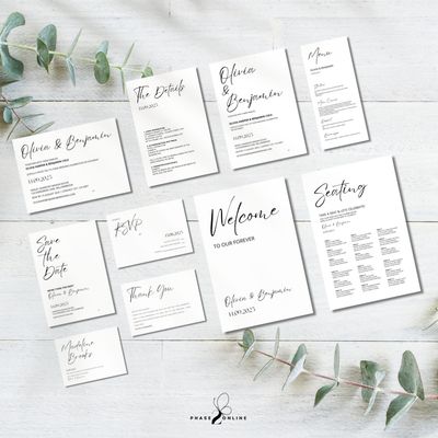 Complete Minimalist Wedding Bundle