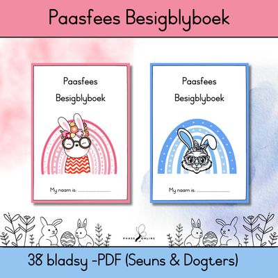 Paasfees Besigblyboek - PDF 38 bladsye (Seuns &amp; Dogters)