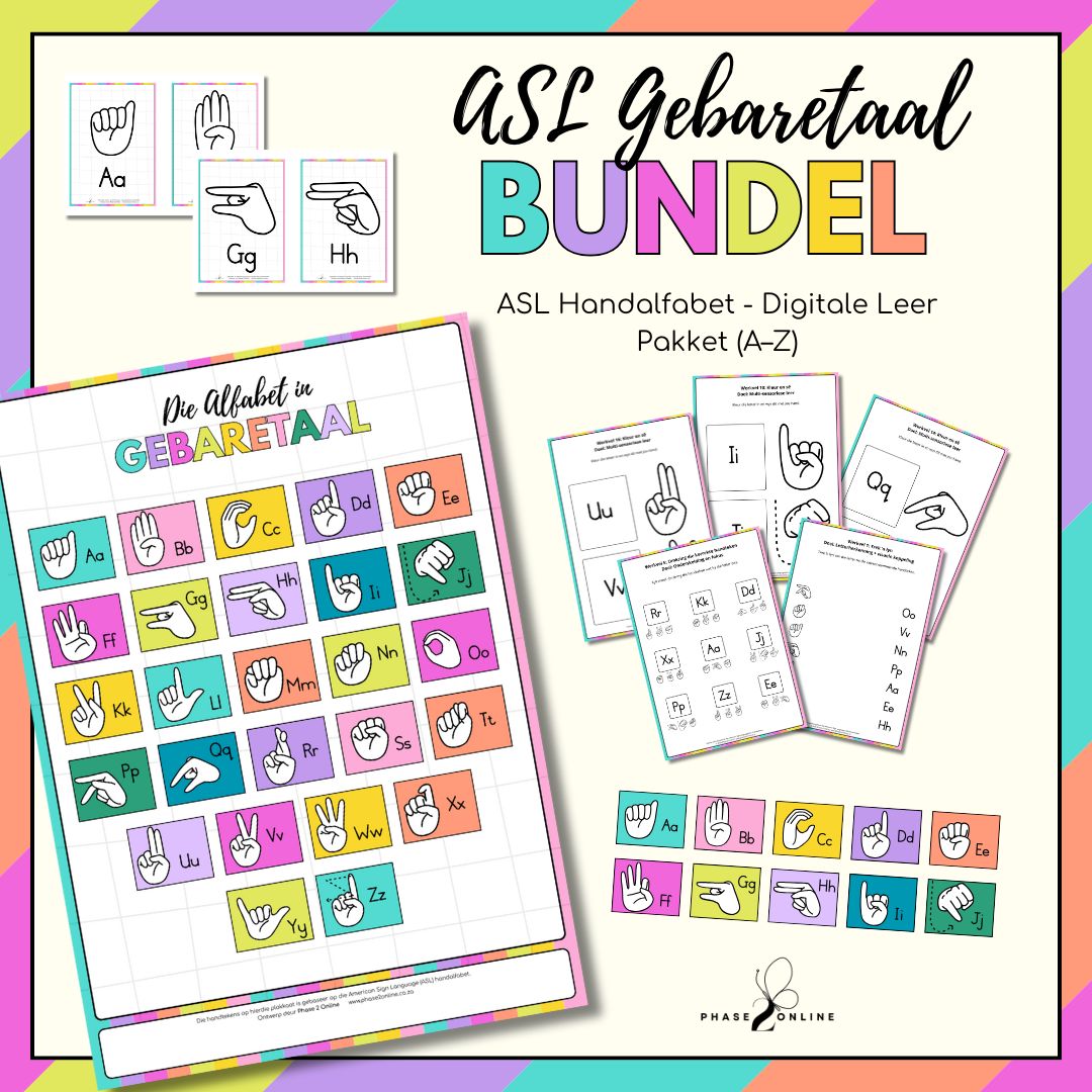 ASL Gebaretaal Alfabet – Digitale Leer Pakket (A–Z)