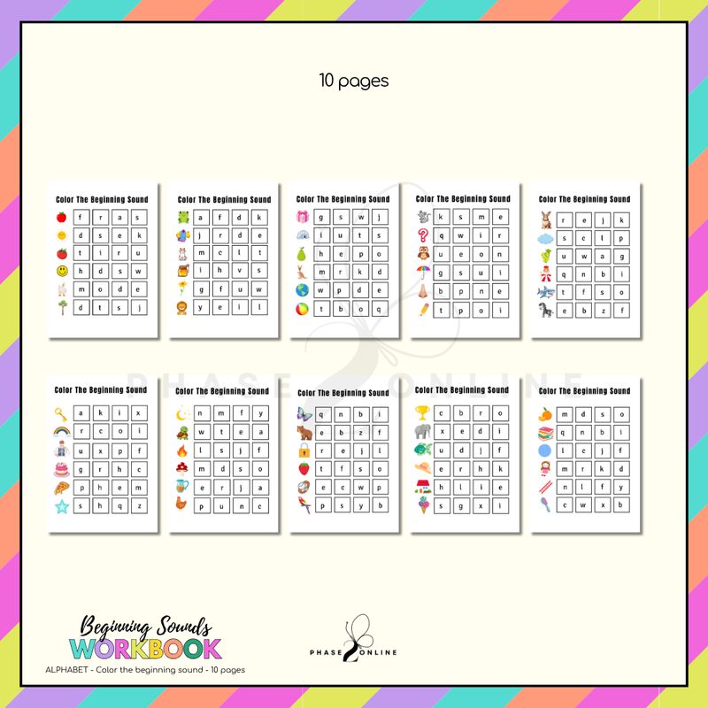 Color the beginning sound