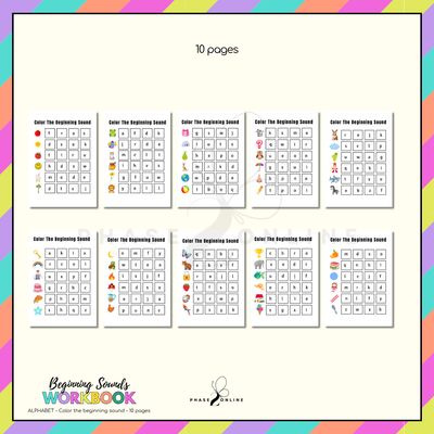 Color the beginning sound