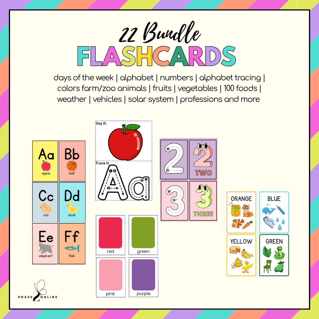 Flashcard Bundle - 22 sets of cards