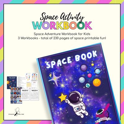 Space Adventure Workbook - 230 pages