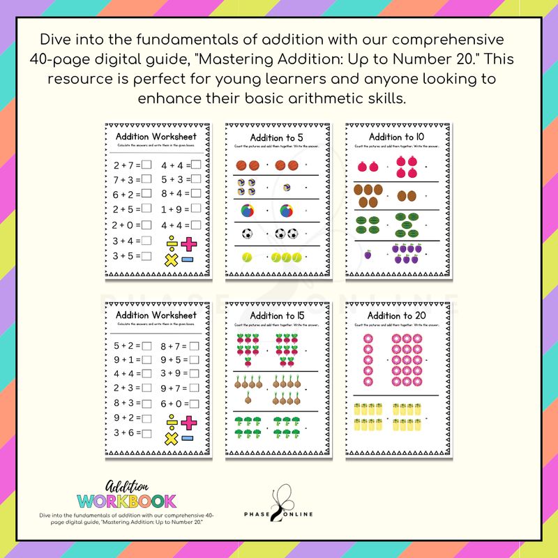 My Addition Book 40 pages