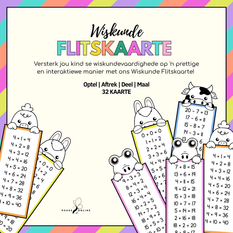 Wiskunde Flitskaarte