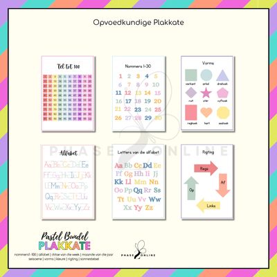 Opvoedkundige Plakkate - Pastel