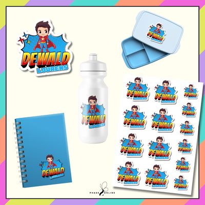 Waterbestande Naamplakkers - SUPERHERO