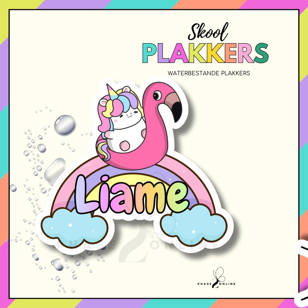 Waterbestande Naamplakkers - UNICORN