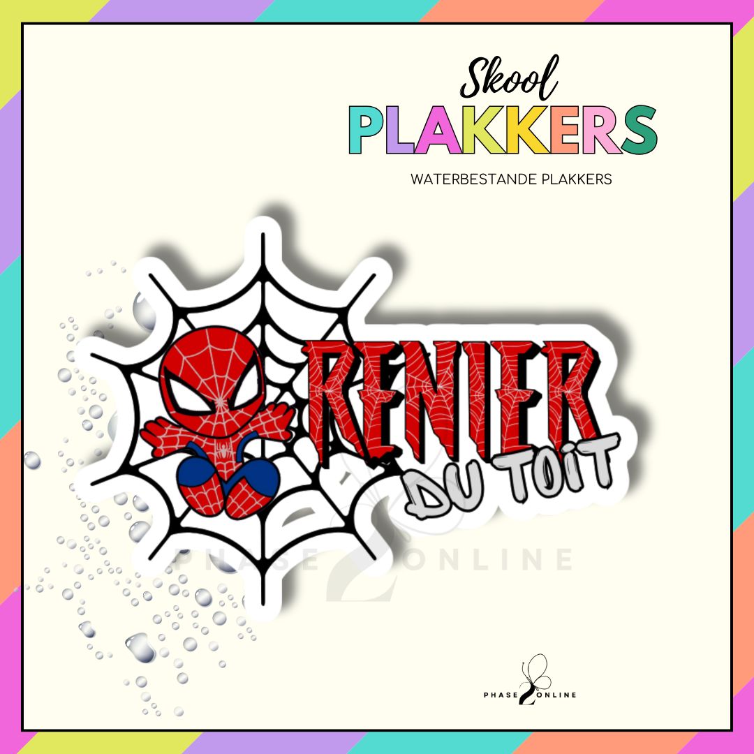 Waterbestande Naamplakkers - SPIDERMAN