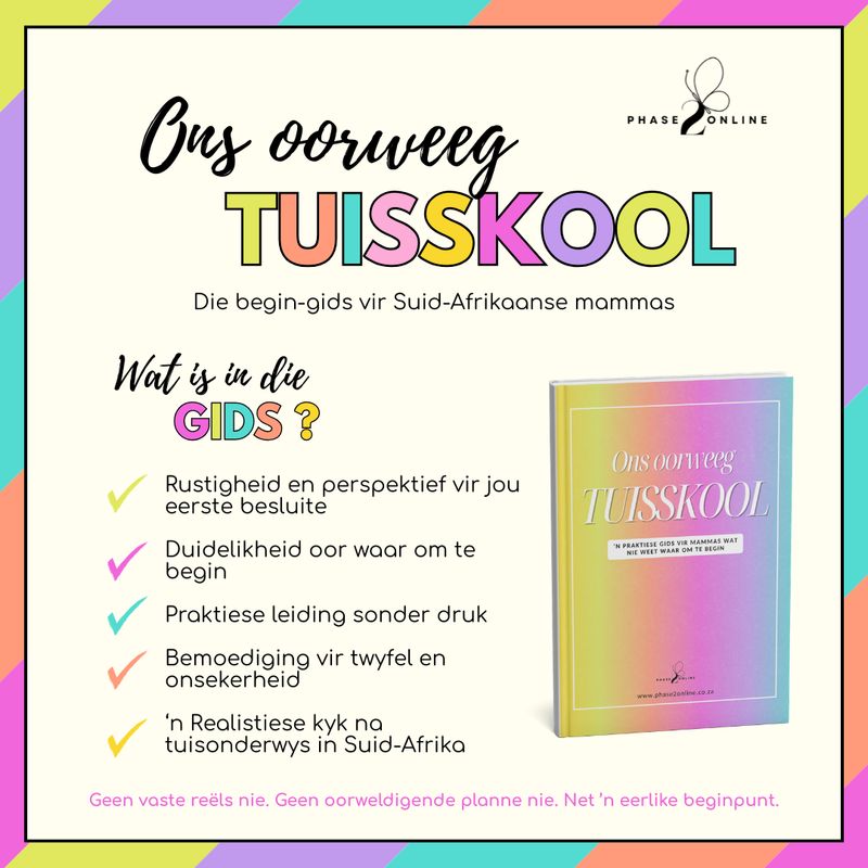 Ons oorweeg tuisskool Die begin-gids vir Suid-Afrikaanse mammas