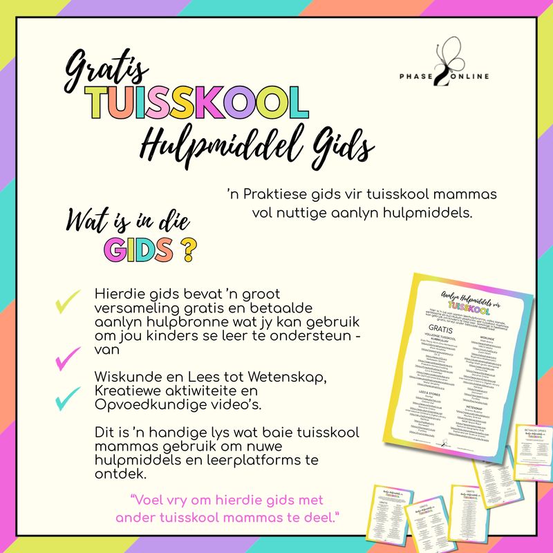 Gratis Tuisskool Hulpmiddel Gids