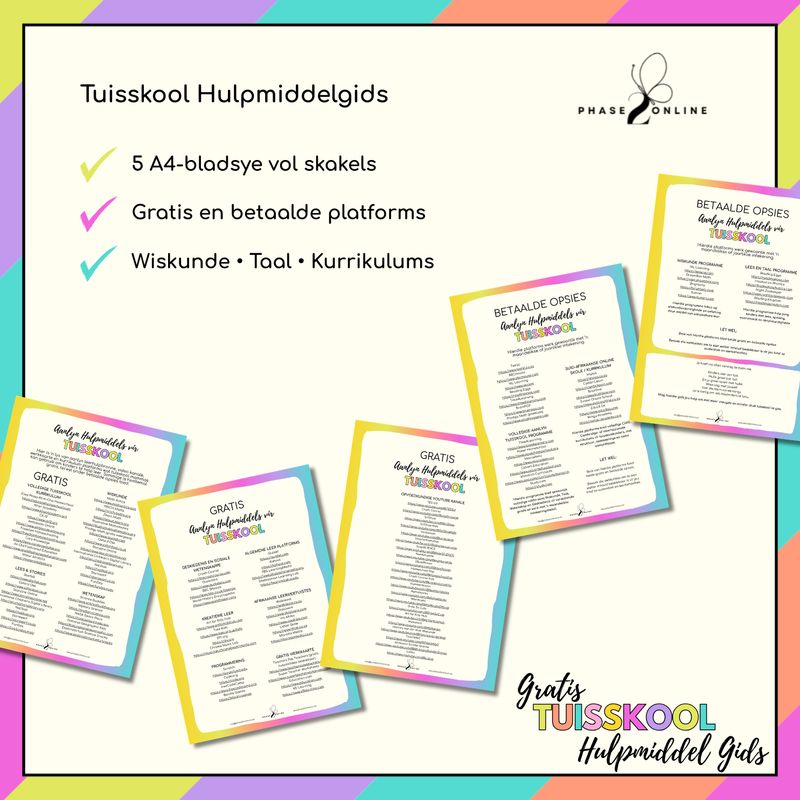 Gratis Tuisskool Hulpmiddel Gids
