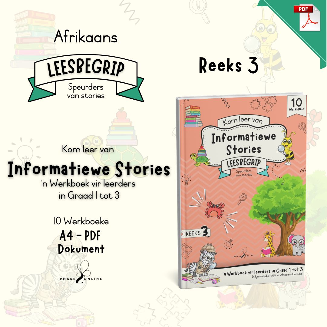 Voorblad van Informatiewe Stories Leesbegrip Werkboek Reeks 3
