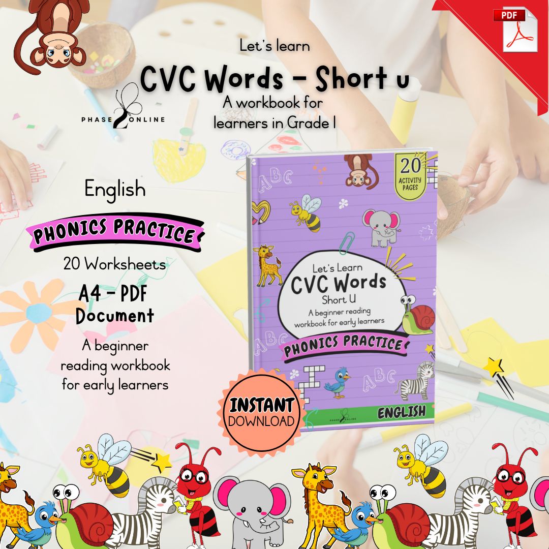 CVC Words - Short U | Workbook