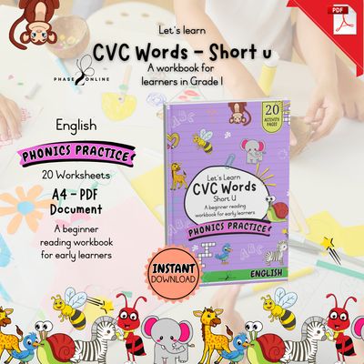 CVC Words - Short U | Workbook
