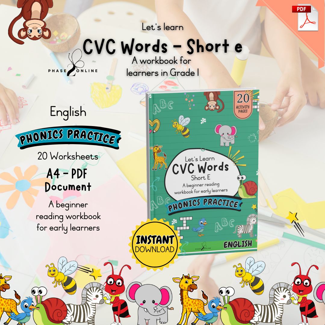 CVC Words - Short E | Workbook