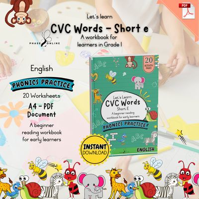 CVC Words - Short E | Workbook