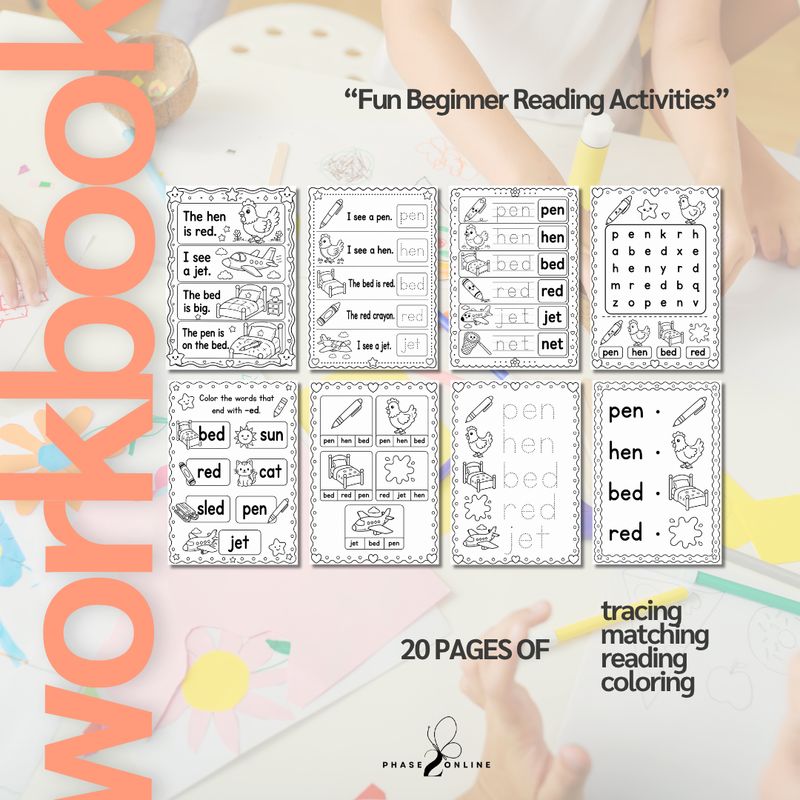 CVC Words - Short E | Workbook