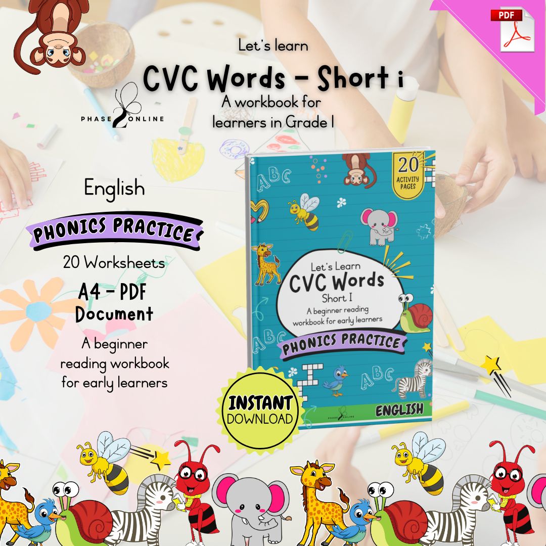 CVC Words - Short I | Workbook