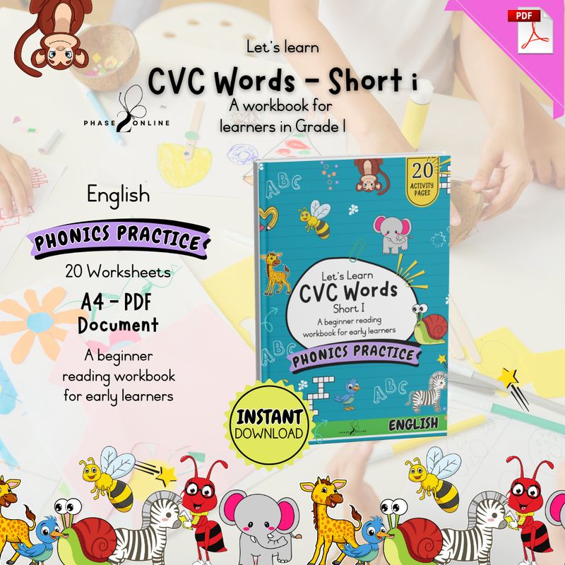 CVC Words - Short I | Workbook