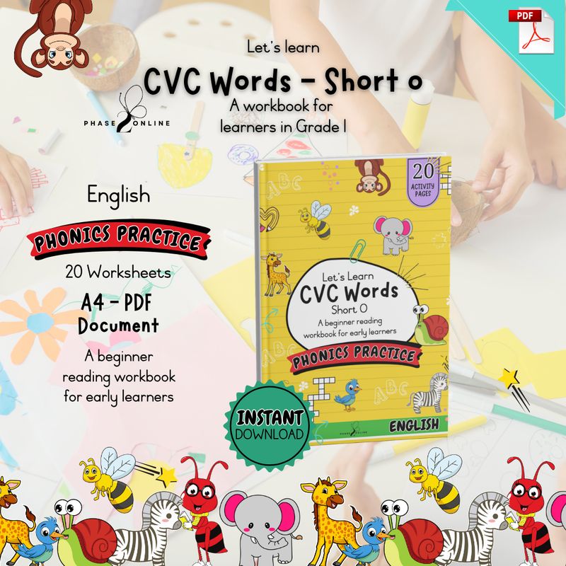 CVC Words - Short O | Workbook