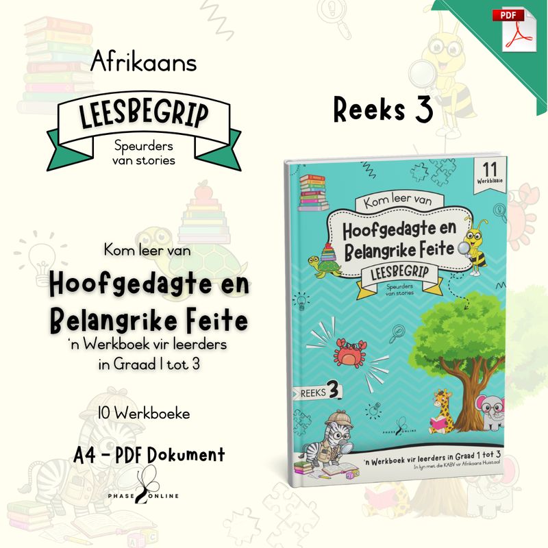 Hoofgedagte &amp; Belangrike Feite | Leesbegrip | REEKS 3