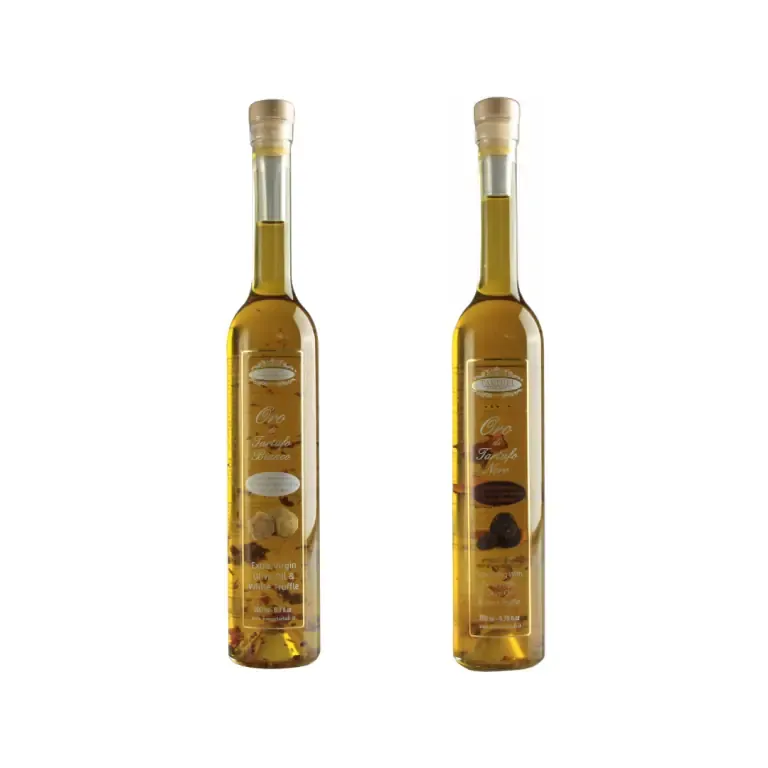 WHITE & BLACK TRUFFLE OIL WITH TRUFFLE PIECES