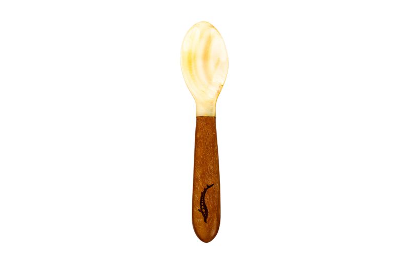 Mother-of-Pearl Caviar Spoon Set (Longan Wood Handles) Mother-of-Pearl Caviar Spoon Set (Longan Wood Handles)
