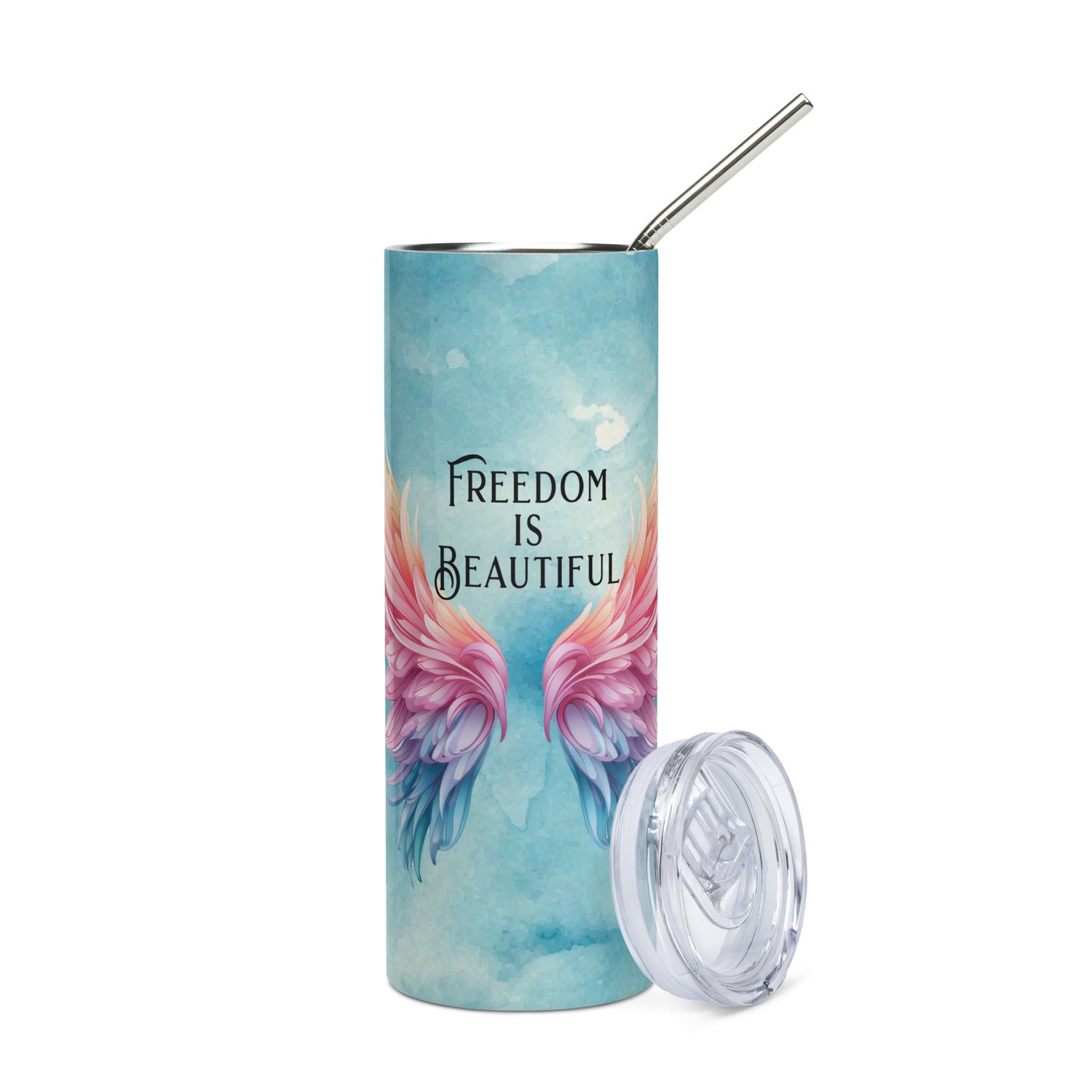 Freedom is Beautiful Stainless Steel Tumbler