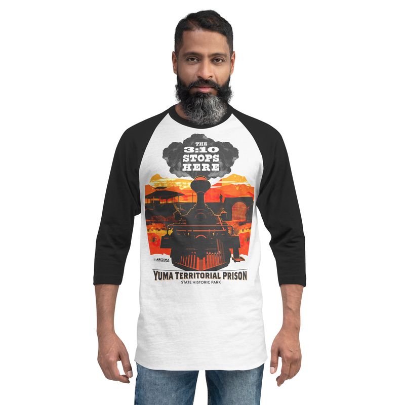 The 3:10 Stops Here 3/4 Sleeve Baseball Raglan