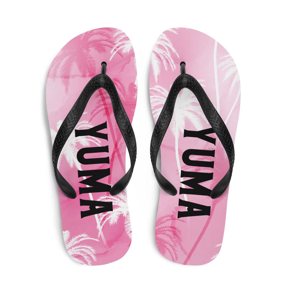 Pink Palm Yuma Flip-Flops