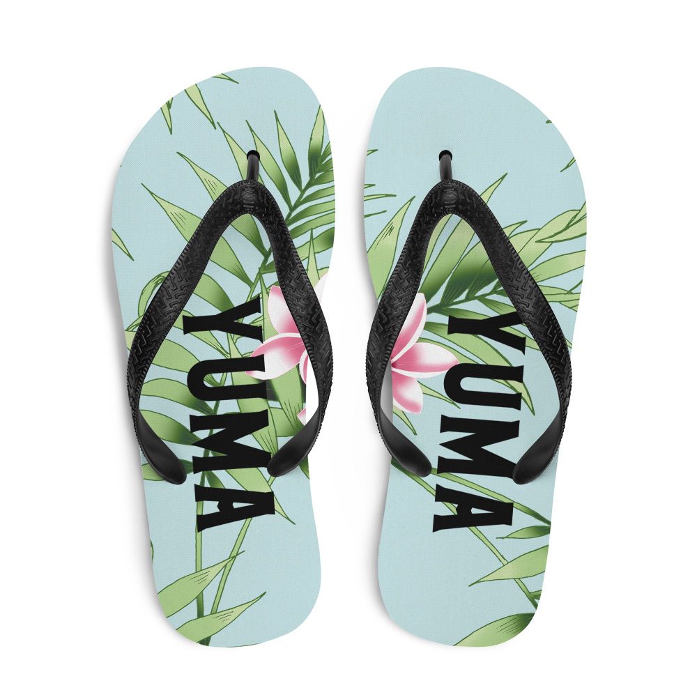 Plumeria &amp; Palm Yuma Flip-Flops
