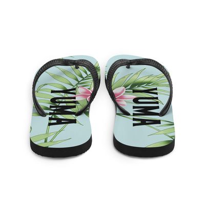 Plumeria &amp; Palm Yuma Flip-Flops