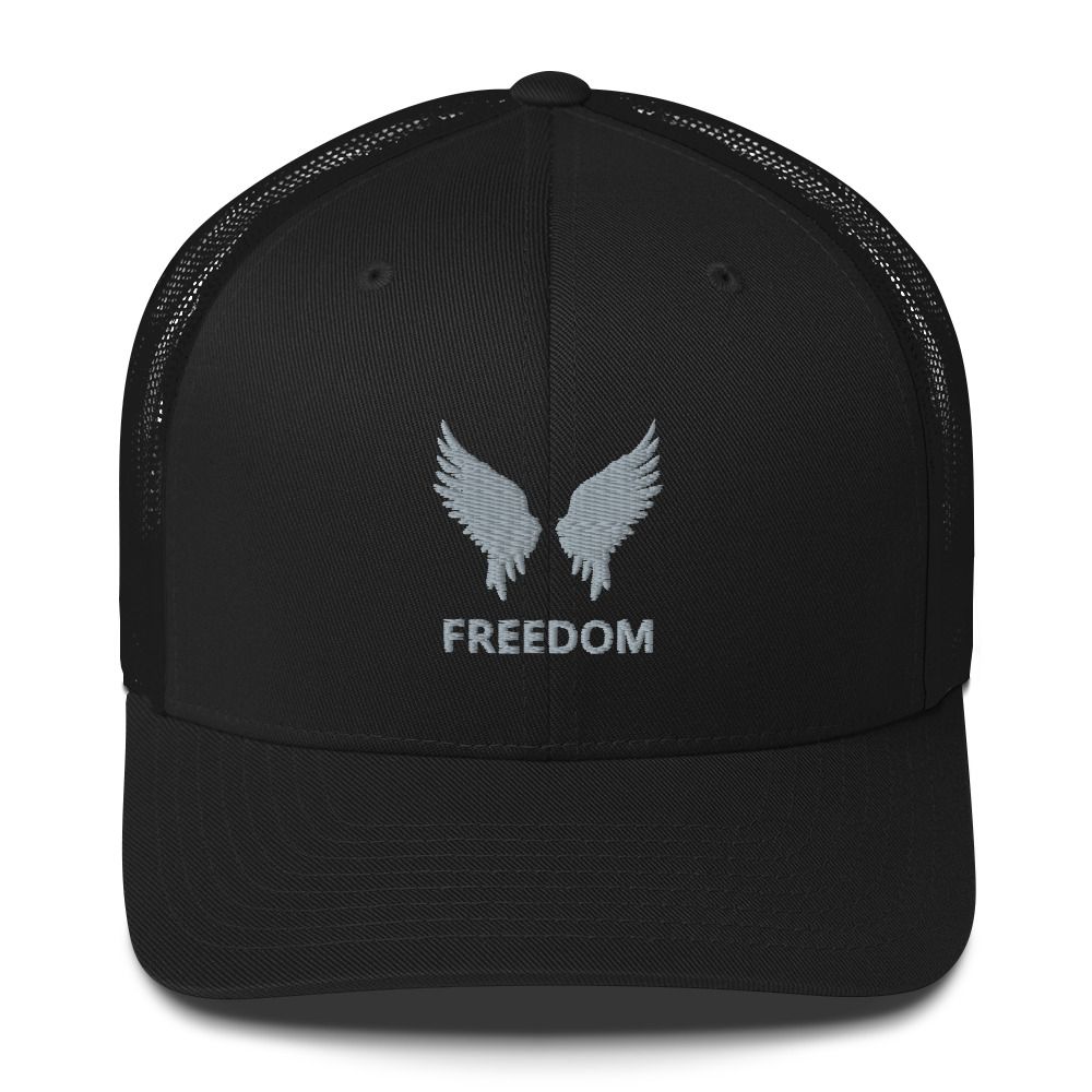 Freedom Silver Trucker Cap