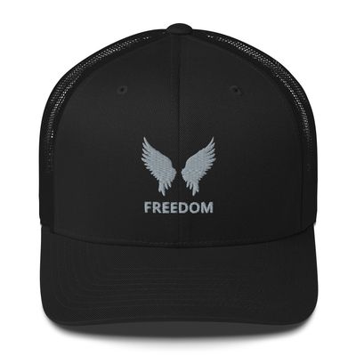 Freedom Silver Trucker Cap